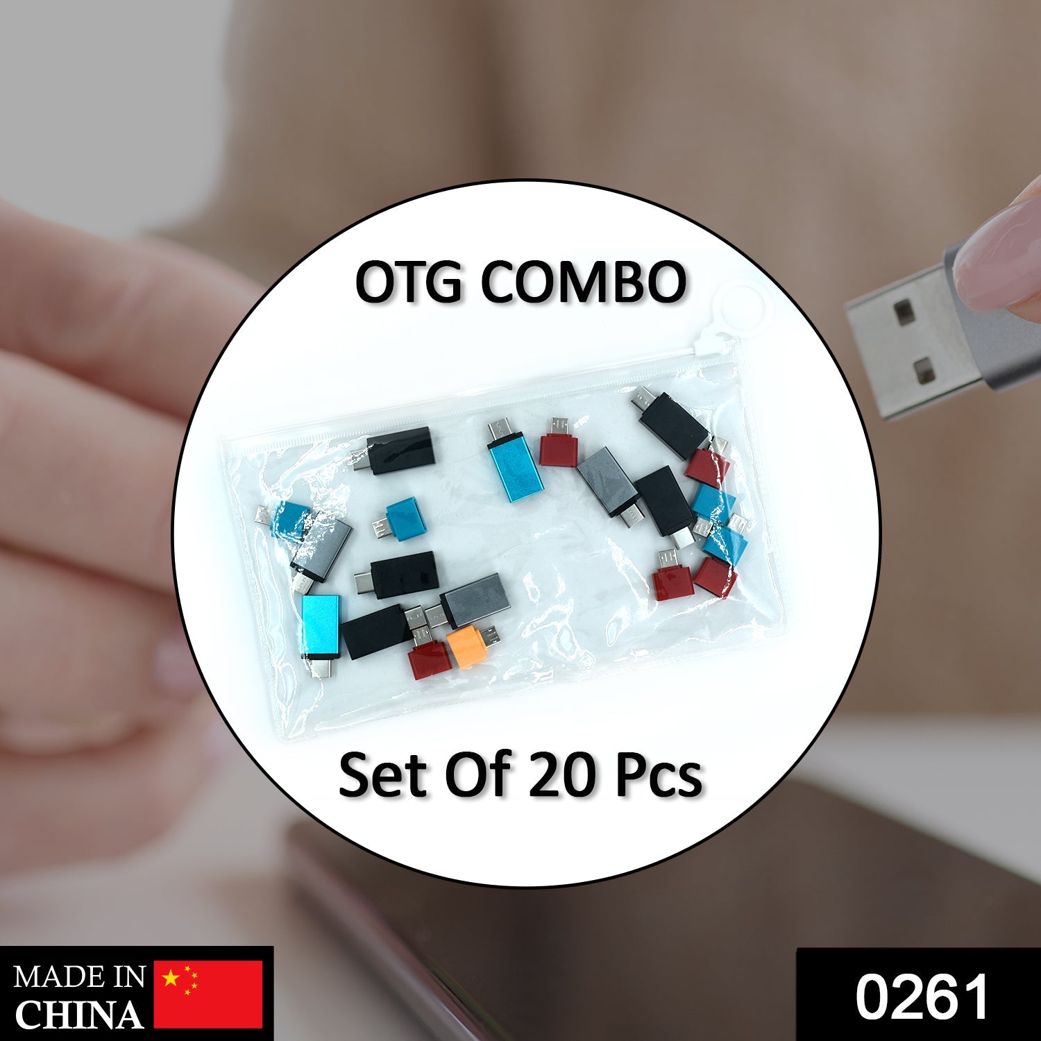 0261 OTG Type C & USB to Micro USB Adapter for Android Mobile Smart Phones & Tablets With Zip Pouch (Pack of 20) DeoDap 0261 OTG Type C & USB to Micro USB Adapter for Android Mobile Smart Phones & Tablets With Zip Pouch (Pack of 20) DeoDap